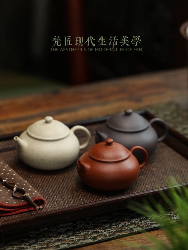 三色泥料潘壶 → 天青泥-潘壶 - 缩略图 2