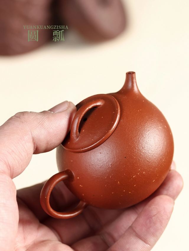 三色泥料圆瓢 → 生砂朱泥-圆瓢 - 缩略图 2
