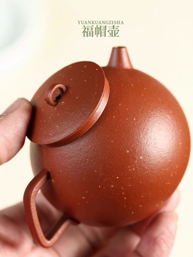 生砂朱泥-福帽壶 - 缩略图 2